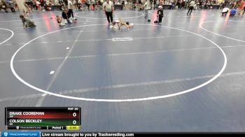 53 lbs Champ. Round 2 - Colson Beckley, OK vs Drake Cooreman, MN