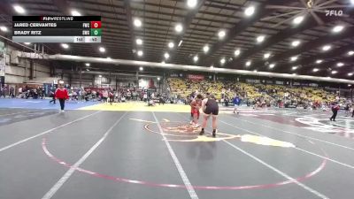 285 lbs Cons. Round 3 - Jared Cervantes, Falcon Wrestling Club vs Brady Ritz, Sheridan Wrestling Club
