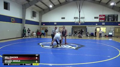 287 lbs Quarterfinal - Braden Arnold, Tallassee vs Will Peacock, Dothan HS