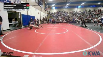 110 lbs Rr Rnd 4 - Gunnar Jackson, Verdigris Youth Wrestling vs Kenan Berry, Grove Takedown Club