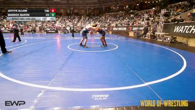 160 lbs Consi Of 8 #1 - Jayvyn Allami, Team Tulsa Wrestling Club vs Maddox Martin, Central Texas Wrestling Club