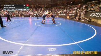 160 lbs Consi Of 8 #1 - Jayvyn Allami, Team Tulsa Wrestling Club vs Maddox Martin, Central Texas Wrestling Club