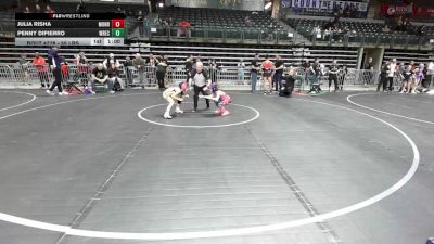 55 lbs Final - Julia Risha, Monroe Twp vs Penny DiPierro, Wrecking Crew Wrestling Academy