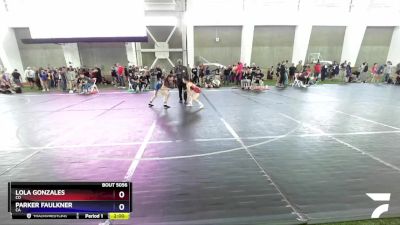 100 lbs Champ. Round 1 - Lola Gonzales, CO vs Parker Faulkner, CA