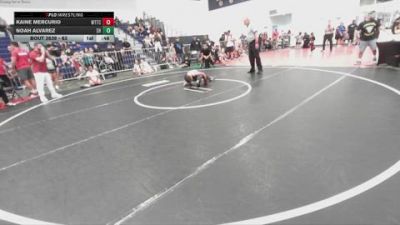 63 lbs Cons. Round 2 - Kaine Mercurio, World Team Training Center vs Noah Alvarez, SoCal Hammers