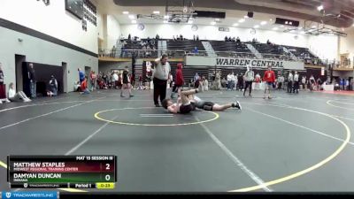 152 lbs Cons. Round 4 - Damyan Duncan, Indiana vs Matthew Staples, Midwest Regional Training Center