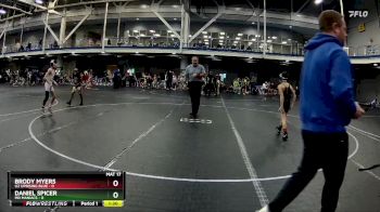 72 lbs Round 6 (8 Team) - Brody Myers, U2 Uprising Blue vs Daniel Spicer, MD Maniacs