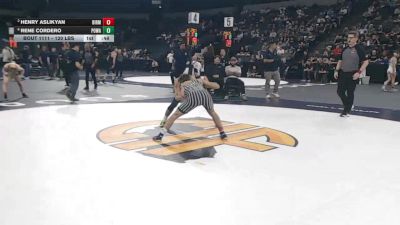 120 lbs 3rd Place - Henry Aslikyan, Birmingham (LA) vs Rene Cordero, Poway (SD)