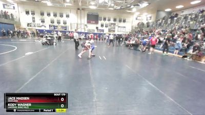 115 lbs Cons. Round 2 - Jace Madsen, Highland vs Kody Wagner, Lakeside (Nine Mile)