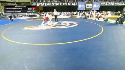 Boys 1A 165 lbs Semifinal - Peter Desroches, Riverside vs Gage Stutesman, Montesano