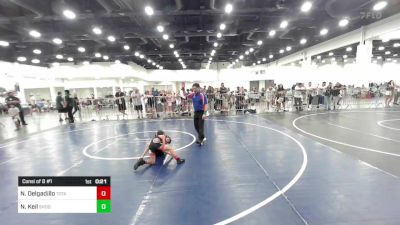 58 lbs Consi Of 8 #1 - Nicholas Delgadillo, Total Kaos WC vs Noa Keil, Shootbox WC