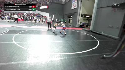 100 lbs Quarterfinal - Caleb Porcayo, Stateline Stingers vs Foster Hering, Saint Croix Falls