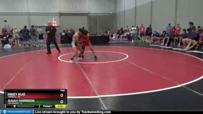 100 lbs Placement Matches (8 Team) - Mikey Ruiz, Texas A vs Isaiah ...