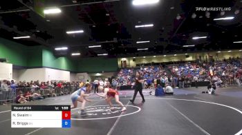 123 lbs Round Of 64 - Norah Swaim, RI vs Raegan Briggs, OH