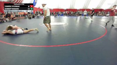 150 lbs Semis & Wb (16 Team) - Camden Stichman, Weyauwega-Fremont vs Garrett Waisath, Illinois Top Dawgs