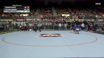 120 lbs Cons. Round 3 - Hannah Gantz, El Dorado HS vs Peyton Ganger, Santa Fe Trail Hs