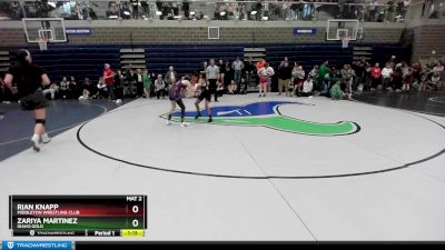 85 lbs Quarterfinal - Rian Knapp, Middleton Wrestling Club vs Zariya Martinez, Idaho Gold