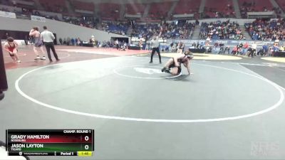 6A-285 lbs Champ. Round 1 - Grady Hamilton, Roseburg vs Jason Layton, Tigard