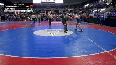 7A 215 lbs Cons. Round 2 - Peyton Gamble, Oak Mountain vs Early Young, Davidson HS