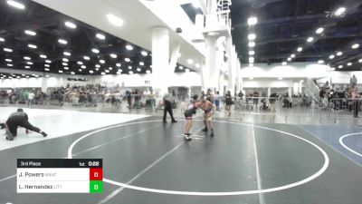 3rd Place - Jayce Powers, Mantanona TC vs Leonardo Hernandez, Little Warriors WC