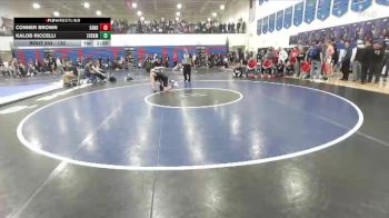 132 lbs Cons. Round 2 - Kalob Riccelli, East Valley (Spokane) vs Conner Brown, Sandpoint