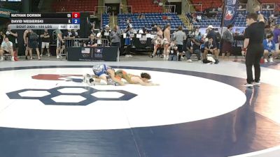 100 lbs Cons. Sub-rd Of 16 - Nathan Dornin, California vs David Wesierski, Illinois
