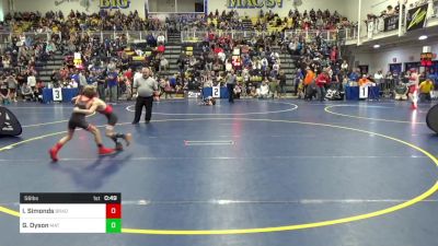 56 lbs Round Of 16 - Isaac Simonds, Bradford vs Graham Dyson, Mat Assassins