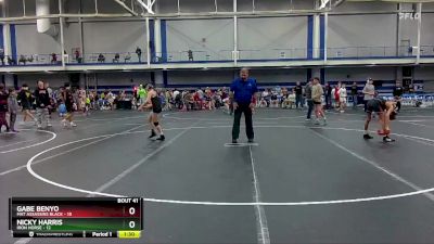 92 lbs Round 9 (10 Team) - Gabe Benyo, Mat Assassins Black vs Nicky Harris, Iron Horse