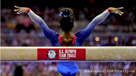Biles Leads Women's AA Standings After Day 1 Of U.S. Olympic Team Trials
