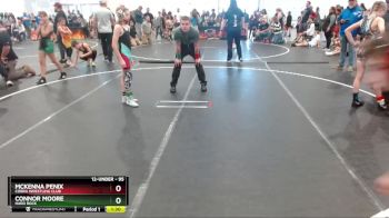 95 lbs Round 4 - McKenna Penix, Cobra Wrestling Club vs Connor Moore, Hard Rock