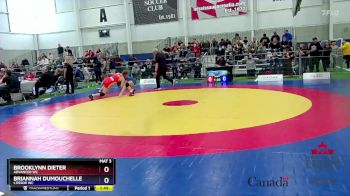 61kg Champ. Round 1 - Brooklynn Dieter, Advanced WC vs Briannah Dumouchelle, L`Essor WC