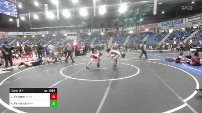 132 lbs Consi Of 4 - Logan Vannest, Bear Cave WC vs Kona Fandrich, Darkhorse WC