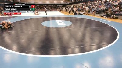 125 lbs Champ. Round 2 - Teague McCormack, Ursinus vs Tavian Melvin, Johns Hopkins
