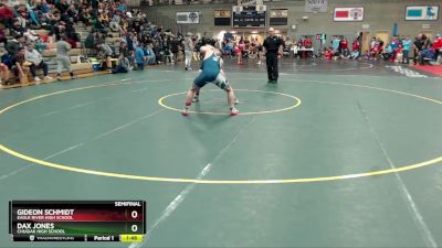 160 lbs Semifinal - DAX JONES, Chugiak High School vs Gideon Schmidt, Eagle River High School