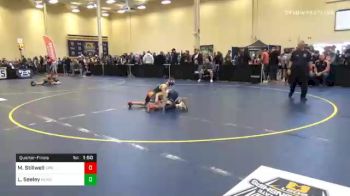 75 lbs Quarterfinal - Michael Stillwell, Springfield vs Liam Seeley, Muncy