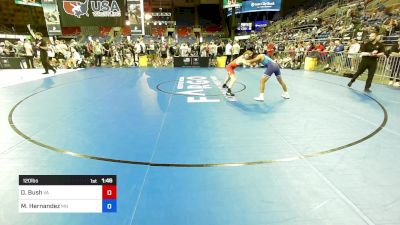 120 lbs Rnd Of 64 - Derek Bush, VA vs Miklo Hernandez, MN