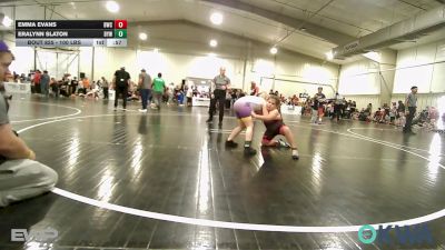 100 lbs Rr Rnd 3 - Emma Evans, Bartlesville Wrestling Club vs Eralynn Slaton, Bristow Elementary Wrestling Club