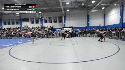 190 lbs 5th Place - Elijah Prophete, Taunton vs James Fodera, Lynnfield/N.Reading
