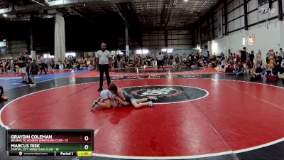 70 lbs Semifinals (4 Team) - Marcus Risk, CAPITAL CITY WRESTLING CLUB vs Graydin Coleman, BELIEVE TO ACHIEVE WRESTLING CLUB