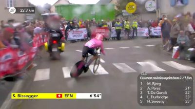 Stefan Bissegger's Incredible Time Trial Save In Stage 5 - 2021 Tour de France