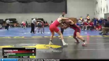 141 lbs Quarterfinal - TJ Driessens, Wabash vs Donovan Ortiz, Ohio Wesleyan