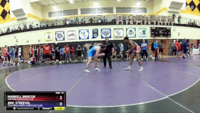 165 lbs Cons. Round 2 - Markell Briscoe, Panther Wrestling Club vs Eric Streeval, Columbus North Wrestling Club