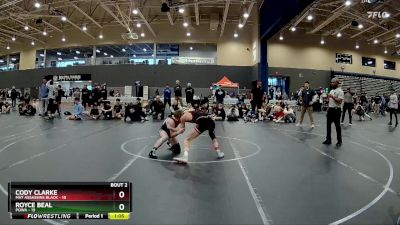 105 lbs Round 1 (8 Team) - Royce Beal, POWA vs Cody Clarke, Mat Assassins Black