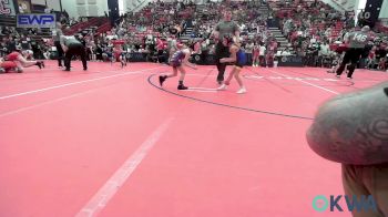 49 lbs Consi Of 4 - Tinlee Hayes, Chaparral Kids Wrestling Club vs Axl Ellsbury, Elk County Wrestling