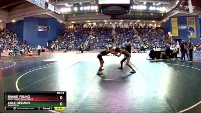 106 lbs Cons. Round 1 - Shane Young, Faith Christian Academy vs Cole Desiano, Ridgefield