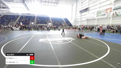 175 lbs Rr Rnd 1 - Bailey Olson, YV Wrestling vs Ava Hetrick, Eastvale Elite WC