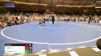 51 lbs Rr Rnd 3 - Hunter Wells, Mojo Mulisha 12U vs Remmi Schwahn, Broken Arrow Wrestling Club