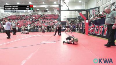 52 lbs Rr Rnd 5 - Lachlan Lindsey, Brushy Wrestling Club vs Camden Holden, Ponca City Wildcat Wrestling