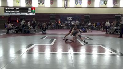 126 lbs Cons. Round 2 - Stratton Luke, Union, LaPorte City vs Griffin Felder, Harrisburg