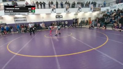 132 lbs Quarterfinal - John Sitz, Cody Middle School vs Bronson Haun, Shoshoni Junior High School